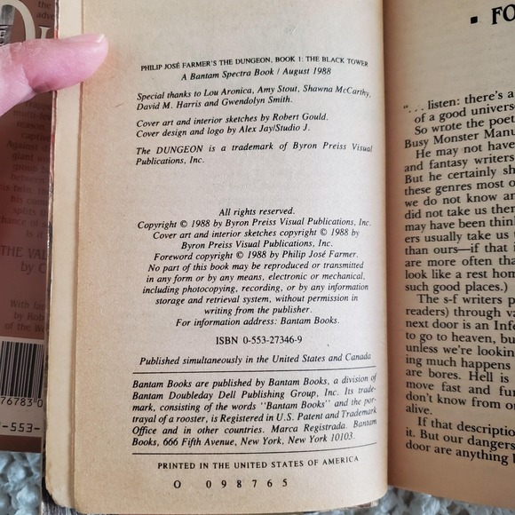 Vintage‎ The Dungeon Vol 1-4 Philip José Farmer Fantasy Paperbacks Set Bantam - Picture 9 of 9